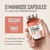 VitaBright pure D-Mannose 2000mg 180 capsules, UK version