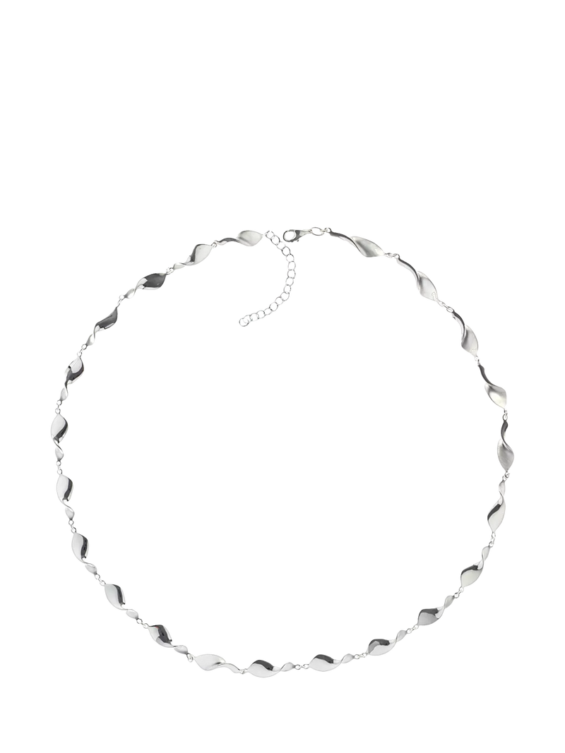 Nina B sterling silver swirls necklace 45cm - British product