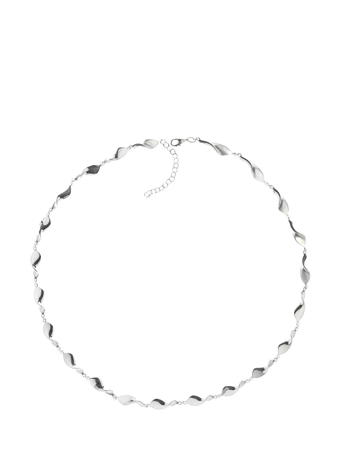 Nina B sterling silver swirls necklace 45cm - British product