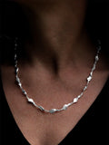 Nina B sterling silver swirls necklace 45cm - British product