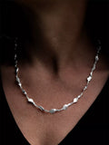 Nina B sterling silver swirls necklace 45cm - British product