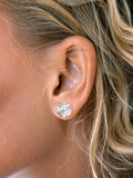 Nina B sterling silver wavy disc stud earrings, UK version