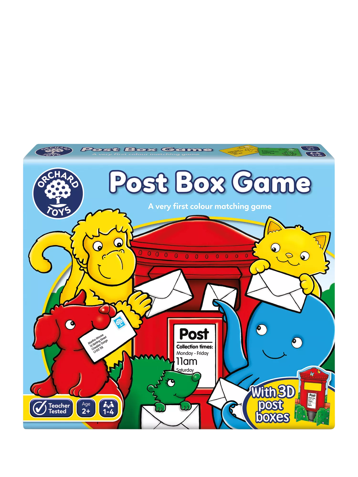 Orchard Toys Post Box Game colour matching game, UK version