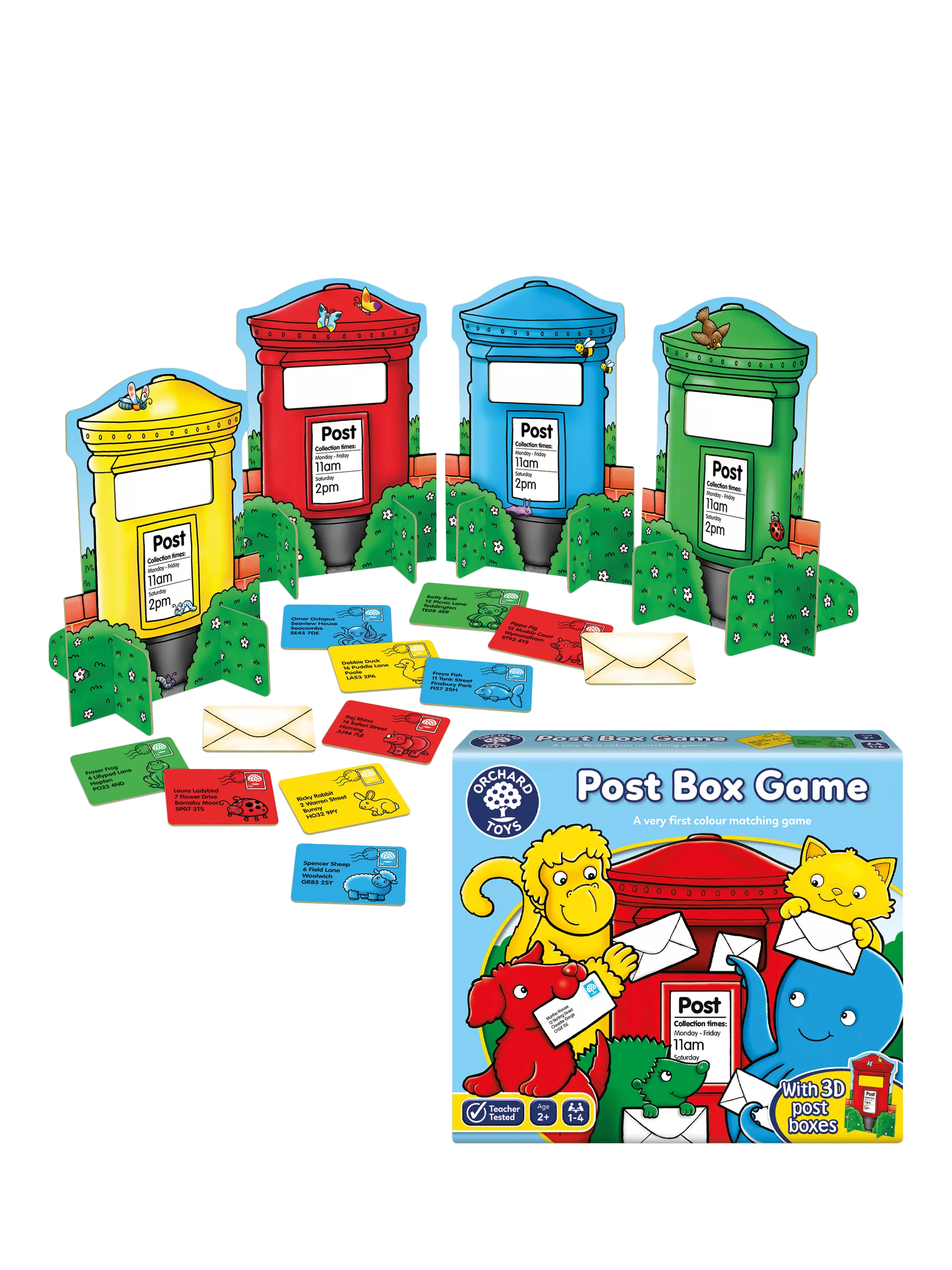 Orchard Toys Post Box Game colour matching game, UK version