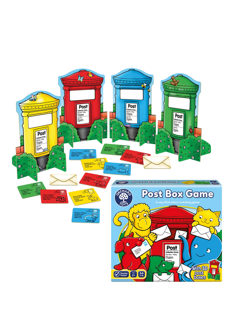 Orchard Toys Post Box Game colour matching game, UK version