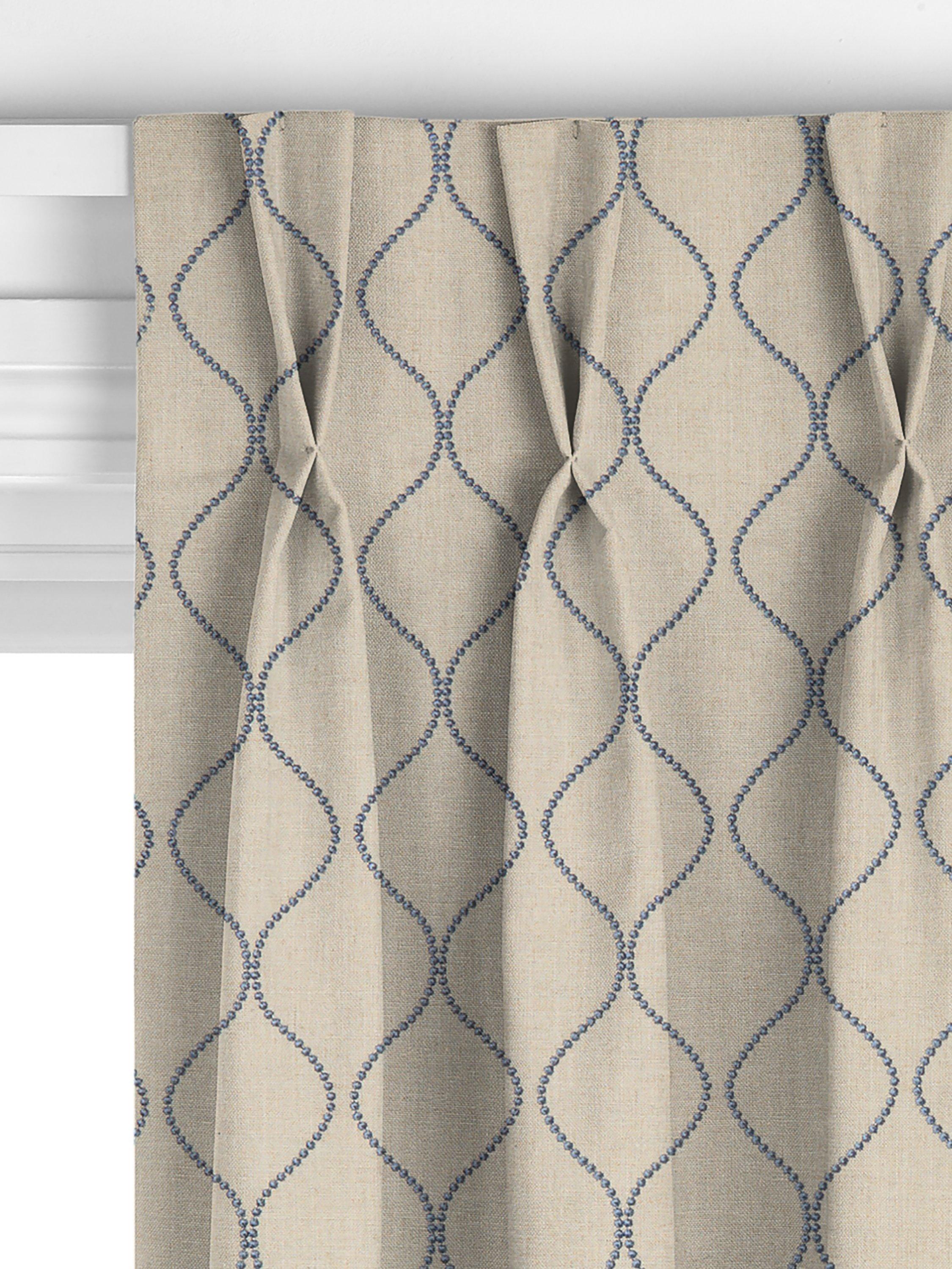 John Lewis Ellewood Knot made to measure curtains in denim (British brand)