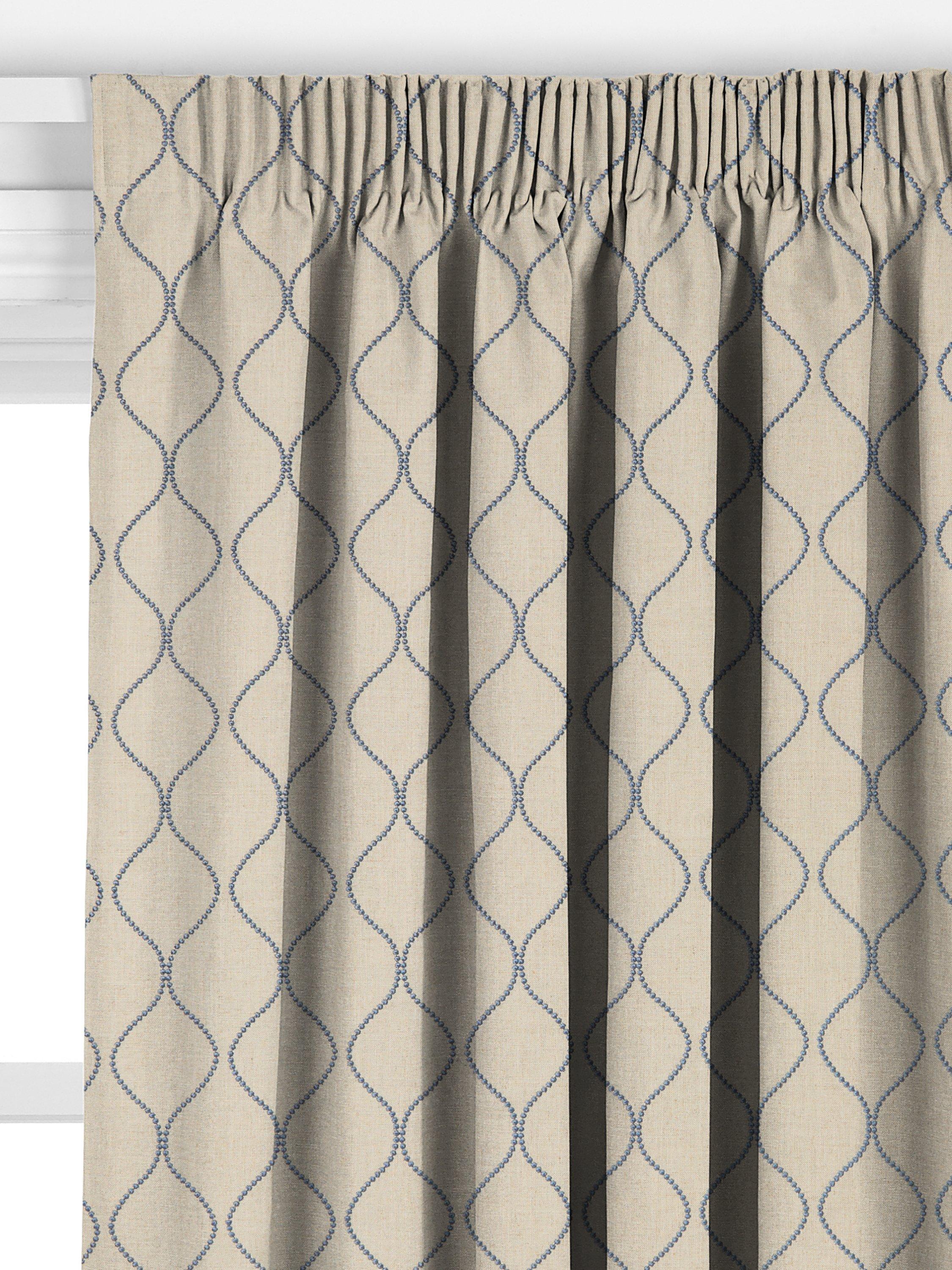 John Lewis Ellewood Knot made to measure curtains in denim (British brand)
