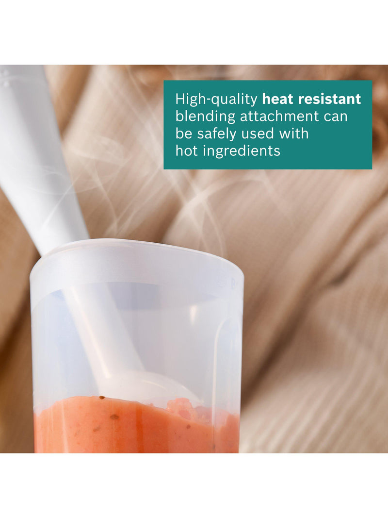 Bosch hand blender white 300W 700ml beaker, imported from the UK