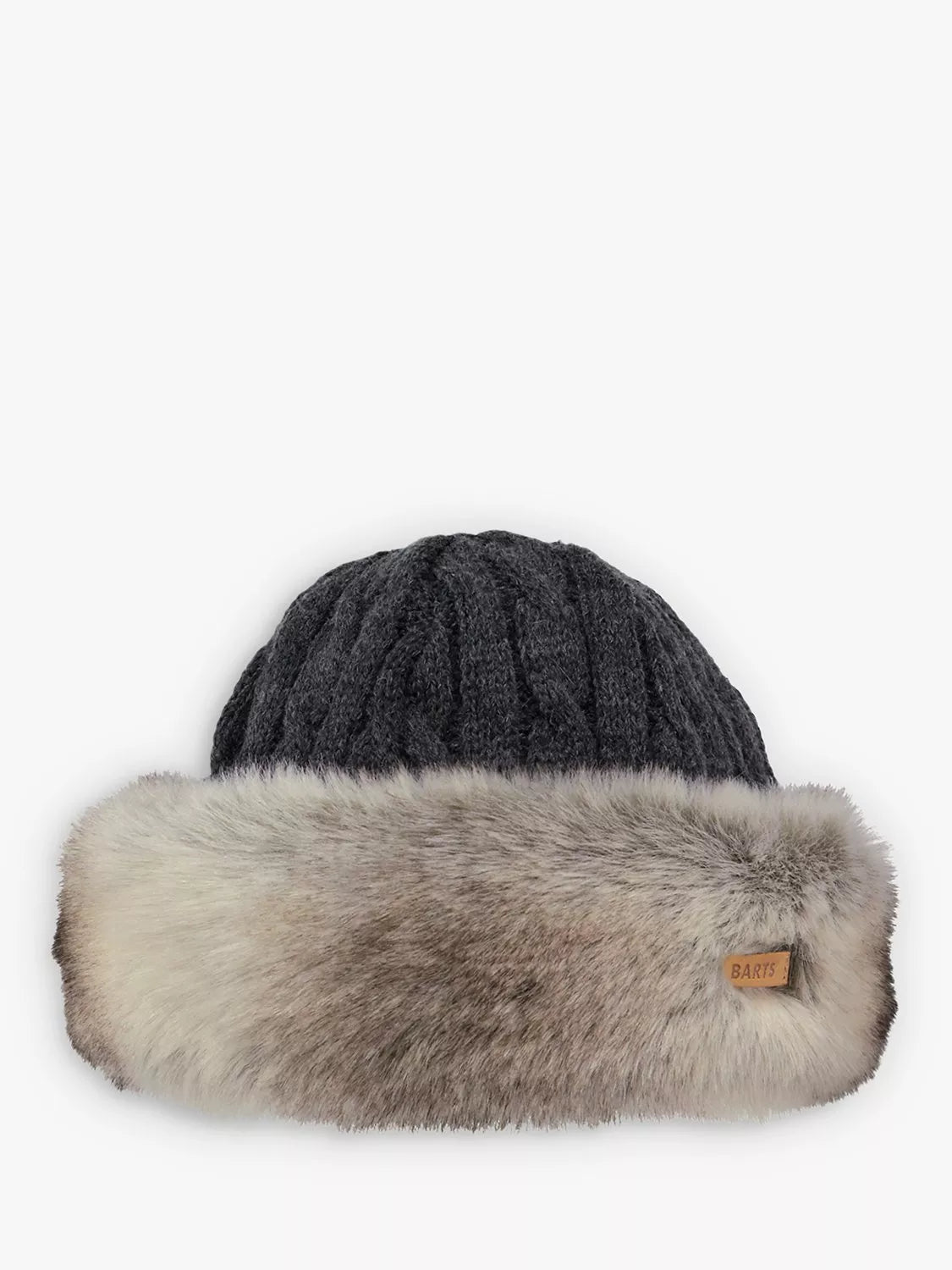 Barts faux fur cable bandhat, one size, UK version