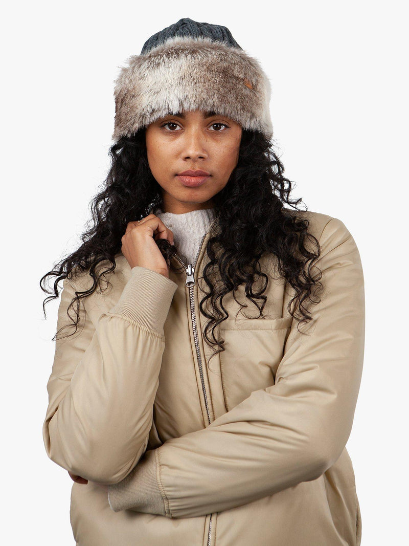 Barts faux fur cable bandhat, one size, UK version