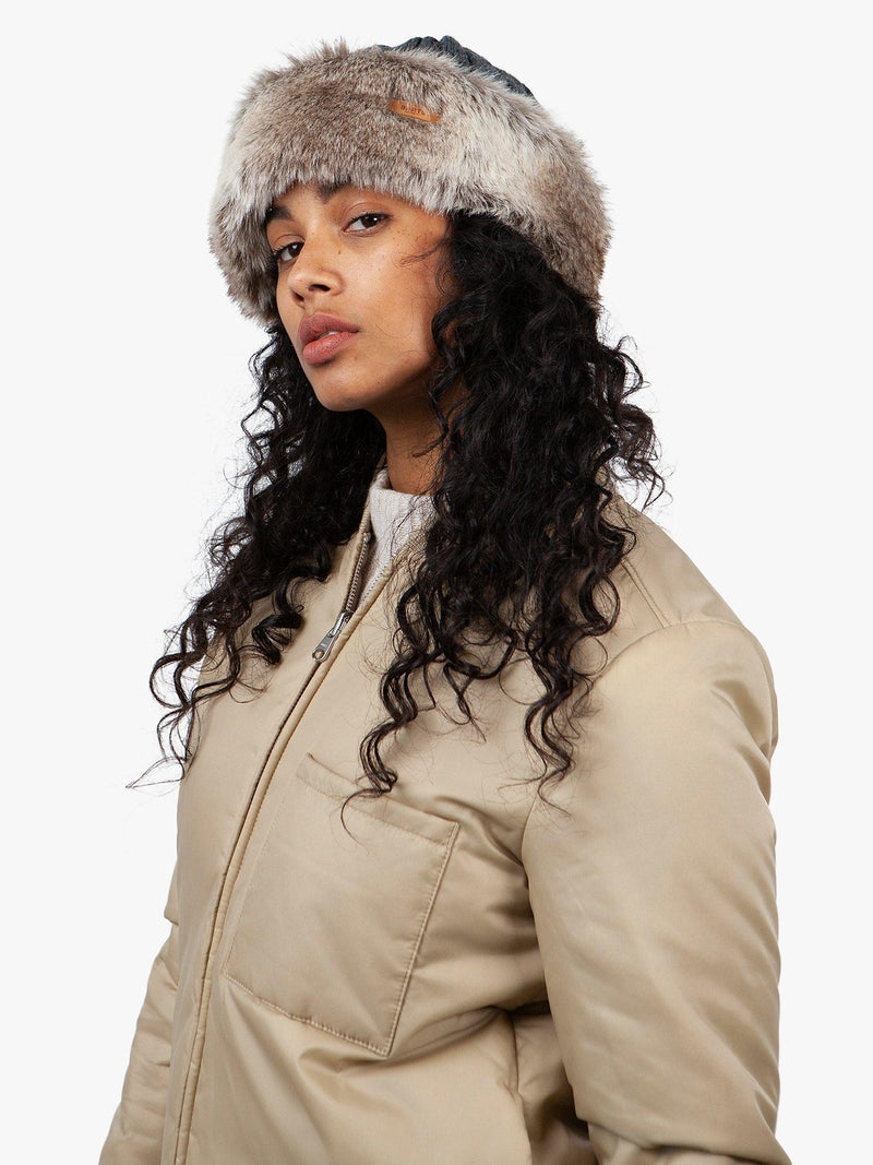 Barts faux fur cable bandhat, one size, UK version