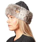 Barts faux fur cable bandhat, one size, UK version