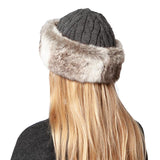 Barts faux fur cable bandhat, one size, UK version