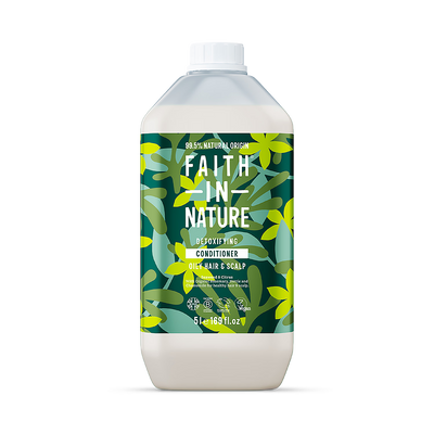 Faith In Nature Après-shampoing pour cheveux gras Algues et Agrumes 5L