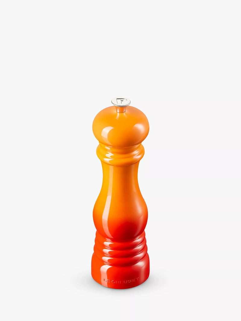 Le Creuset classic bamboo pepper mill with ceramic grinder, UK version