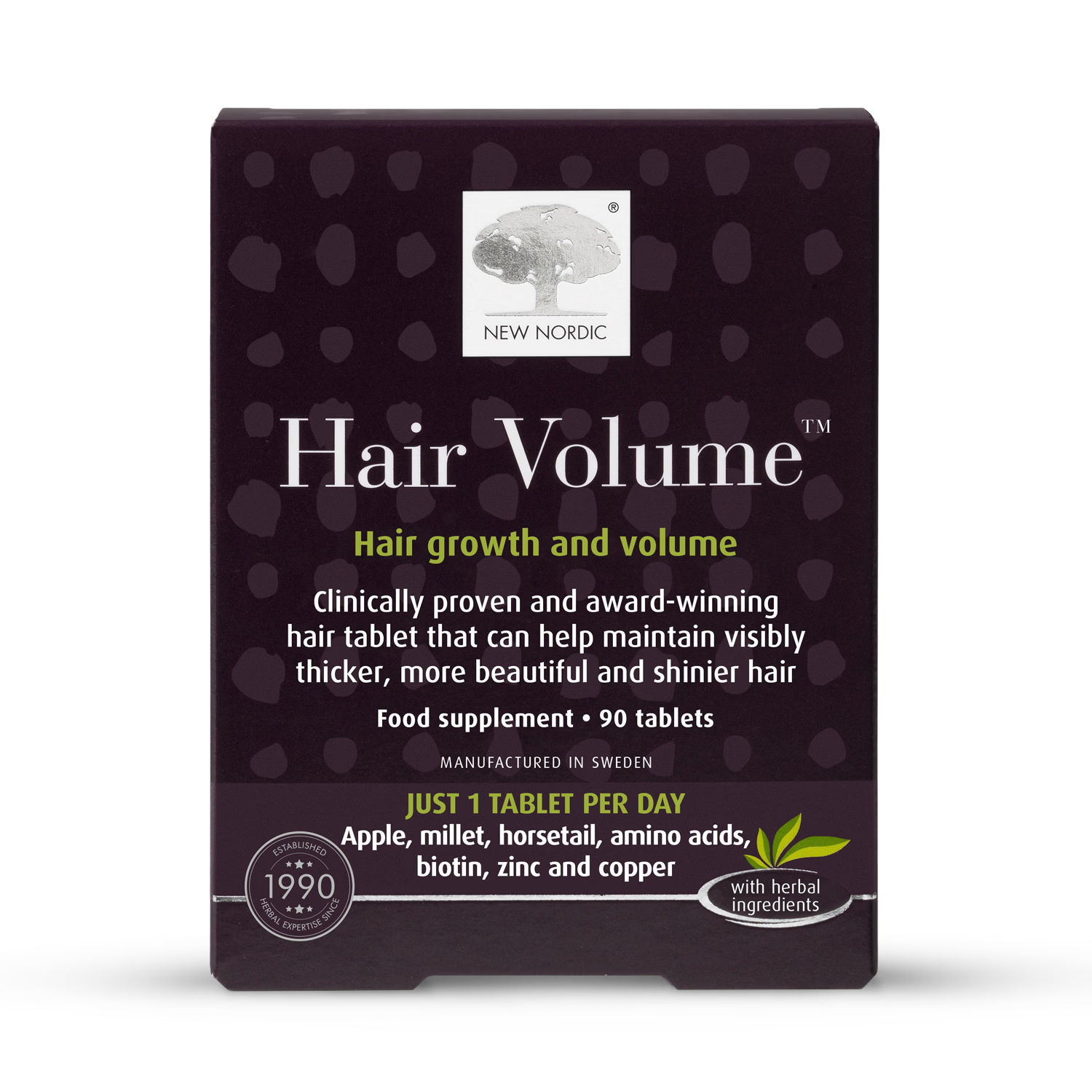 New Nordic Hair Volume 90 Tablets, imported from the UK