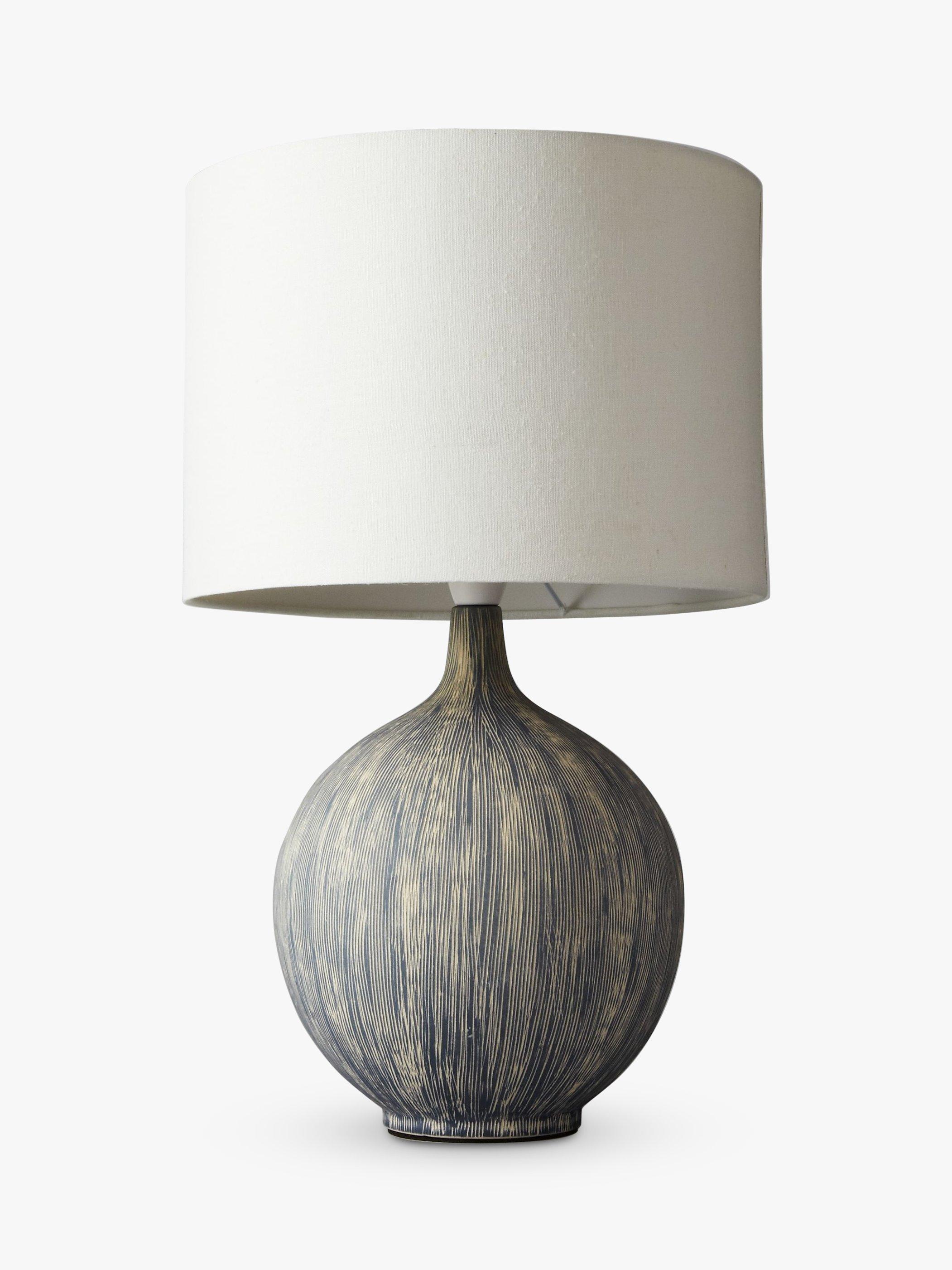 John Lewis large ebony ceramic table lamp (British brand)