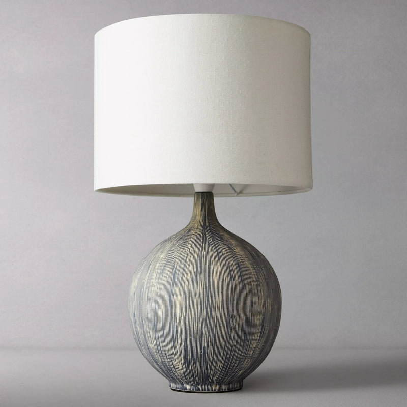 John Lewis large ebony ceramic table lamp (British brand)