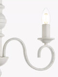 John Lewis Carlita white 3-arm ceiling light 40x42x42cm, imported from the UK