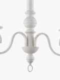 John Lewis Carlita white 3-arm ceiling light 40x42x42cm, imported from the UK