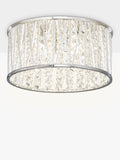 John Lewis crystal ceiling light with beads and chrome (British brand)