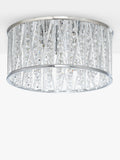 John Lewis crystal ceiling light with beads and chrome (British brand)