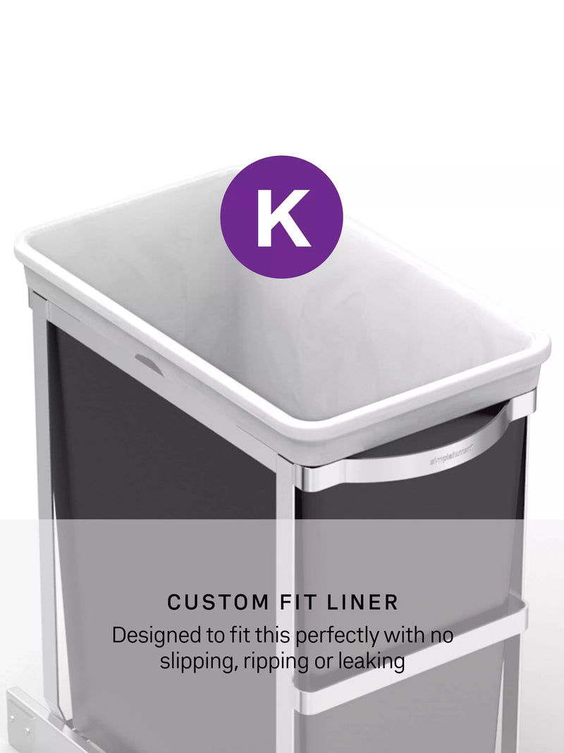 Simplehuman pull-out bin heavy duty steel frame 30L, UK version