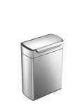 Simplehuman touch-bar recycling kitchen bin in brushed stainless steel, 48L capacity (British brand)