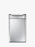 Simplehuman touch-bar recycling kitchen bin in brushed stainless steel, 48L capacity (British brand)