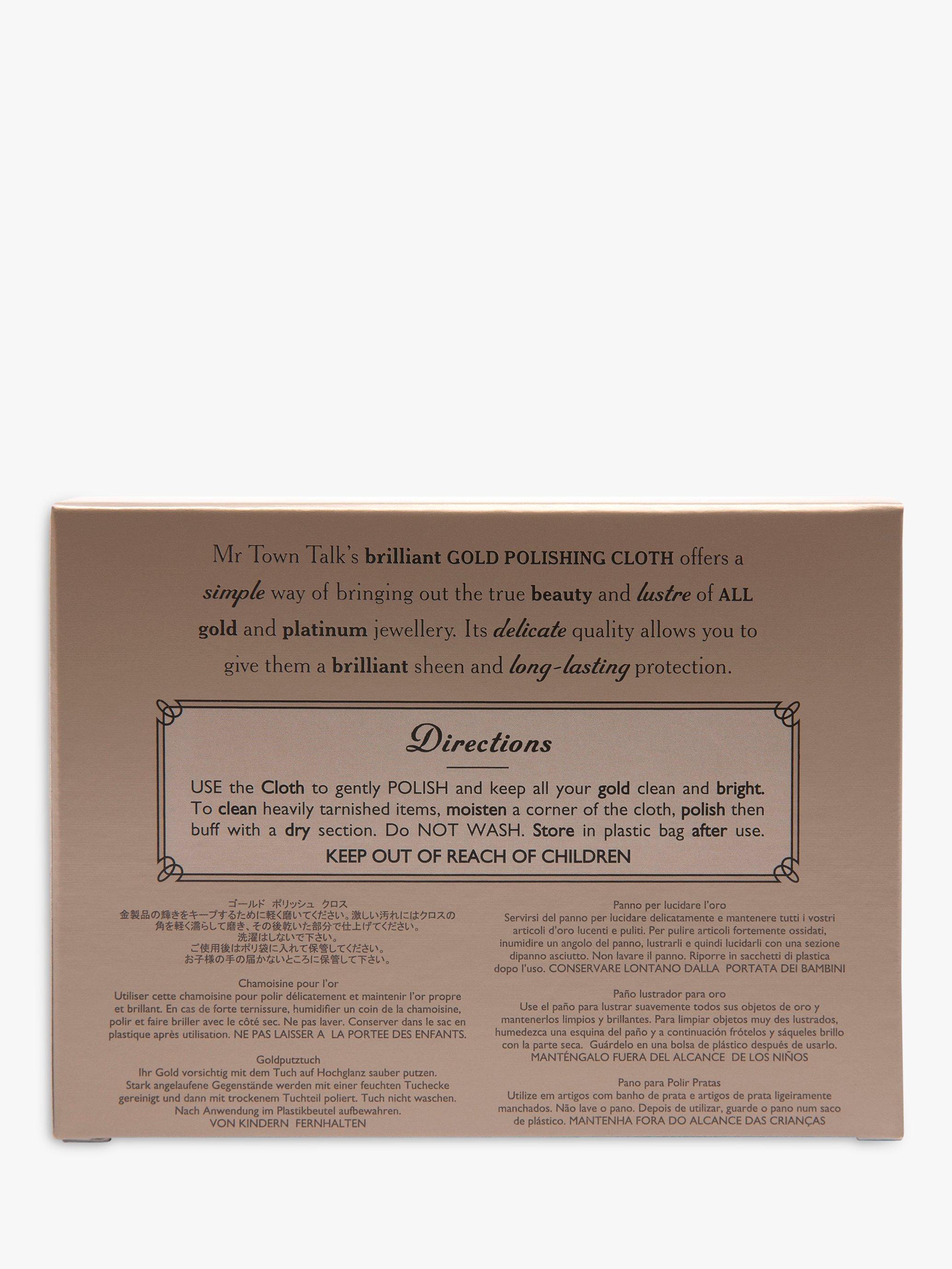 Town Talk Brilliant Gold polishing cloth 45x30cm - British product