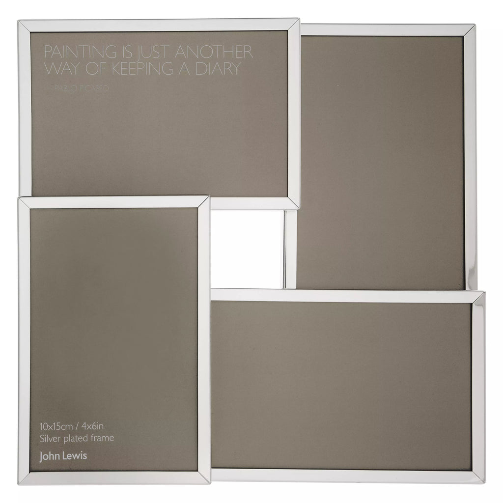 John Lewis Daya Multi-aperture Photo Frame, 4 Photo, 4 x 6" (10 x 15cm)