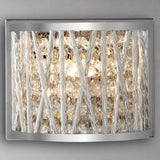 John Lewis crystal drum wall light chrome finish, imported from the UK