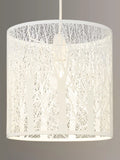 John Lewis painted metal ceiling shade with woodland tree pattern, UK version