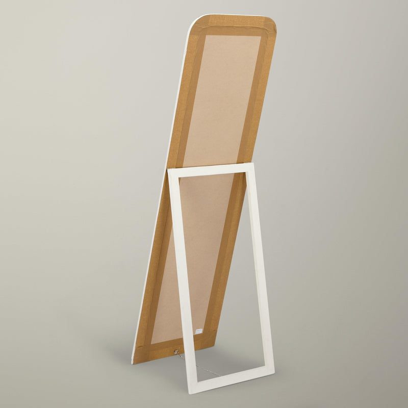 John Lewis Distressed Cheval Mirror Cream 170x50cm, imported from the UK