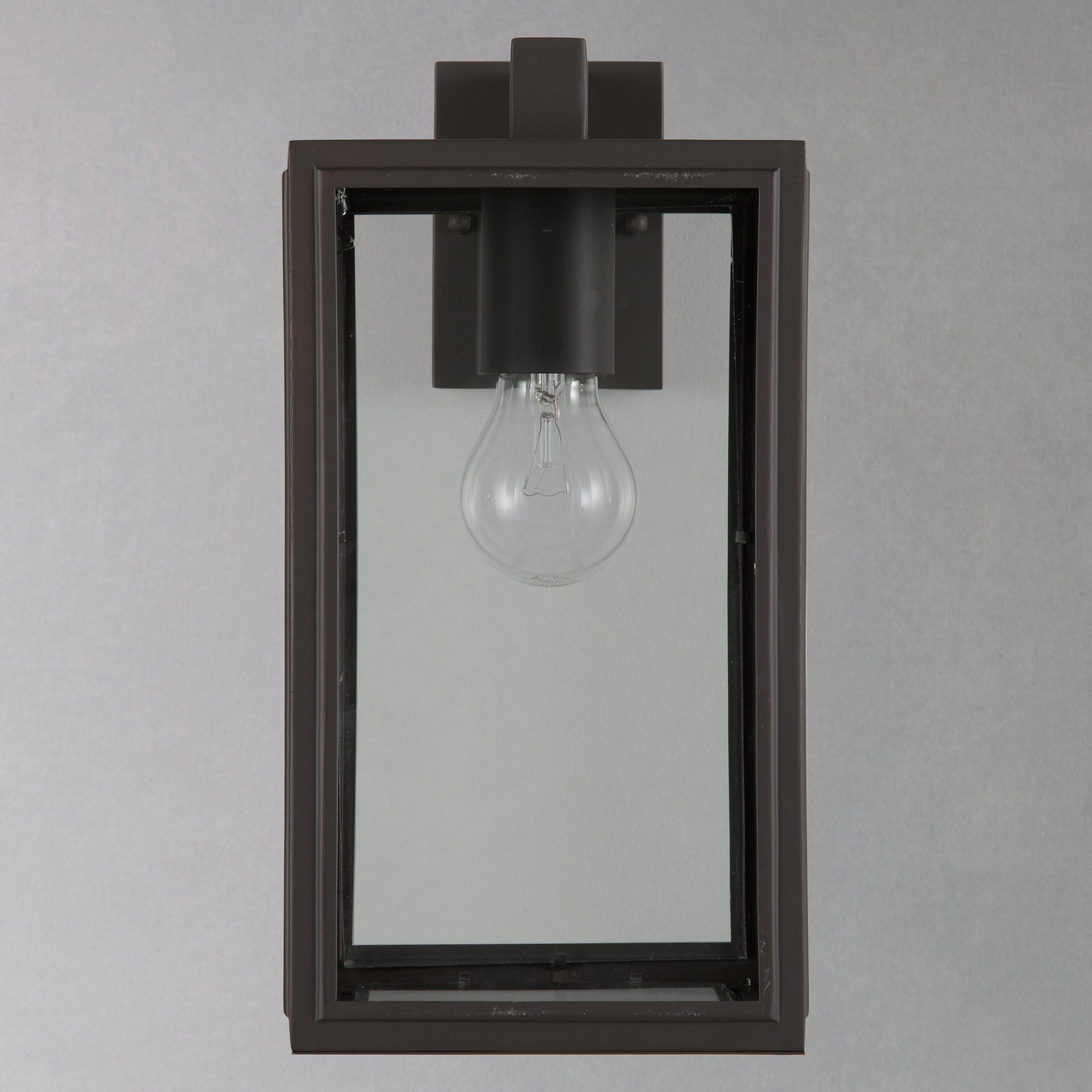 John Lewis Louvre outdoor glass lantern coffee finish, imported from the UK