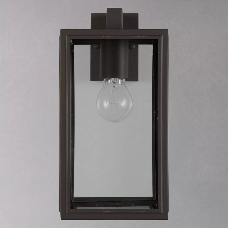 John Lewis Louvre outdoor glass lantern coffee finish, imported from the UK