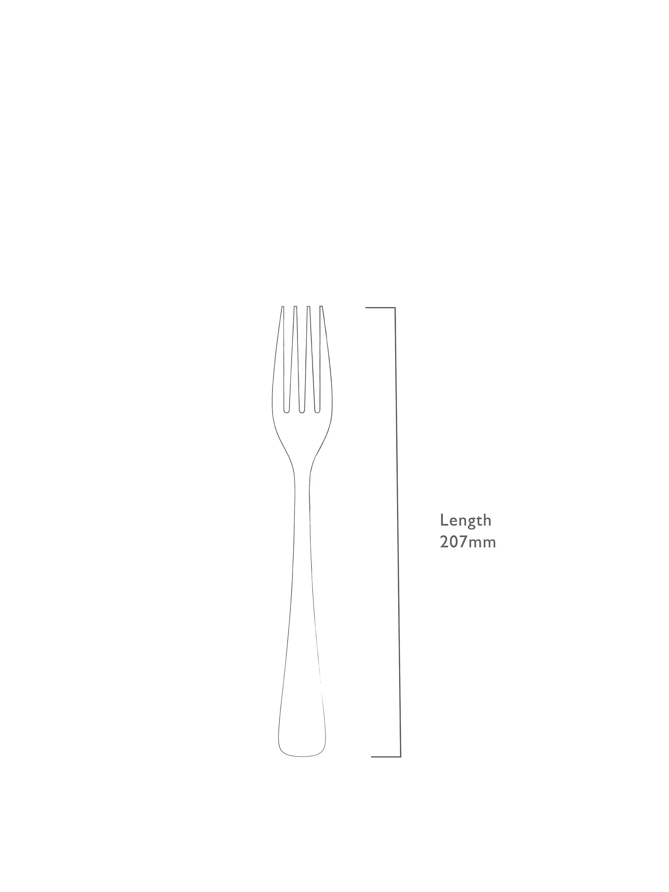 Robert Welch Malvern table fork 20.8cm, imported from the UK