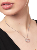 Jools by Jenny Brown Infinity Circles pendant rhodium - British product