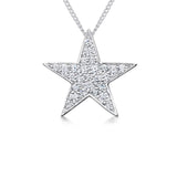 Jools by Jenny Brown pave star pendant with cubic zirconia 16-inch chain - British product
