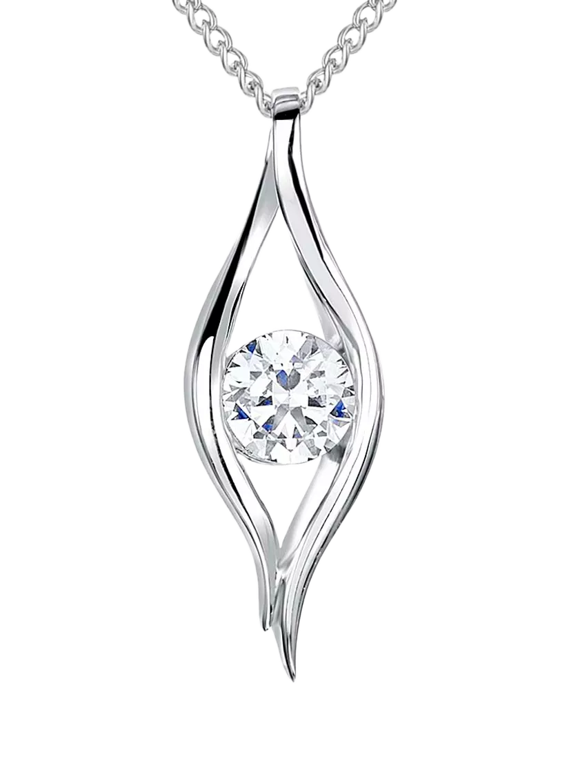 Jools by Jenny Brown cubic zirconia eye pendant, imported from the UK