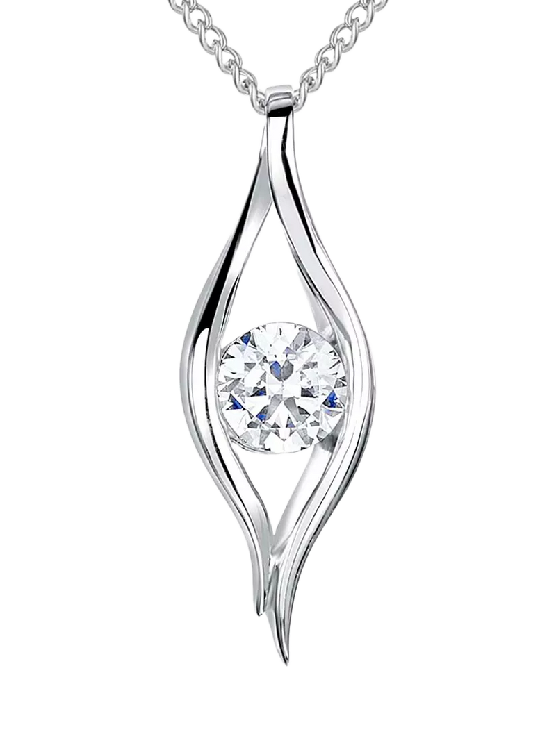 Jools by Jenny Brown cubic zirconia eye pendant, imported from the UK