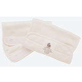 Ergobaby organic cotton teething pads for baby carrier straps in cream - British product