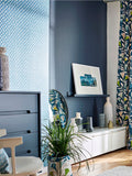 Scion Blue Kielo wallpaper 10.05 metre roll - British product