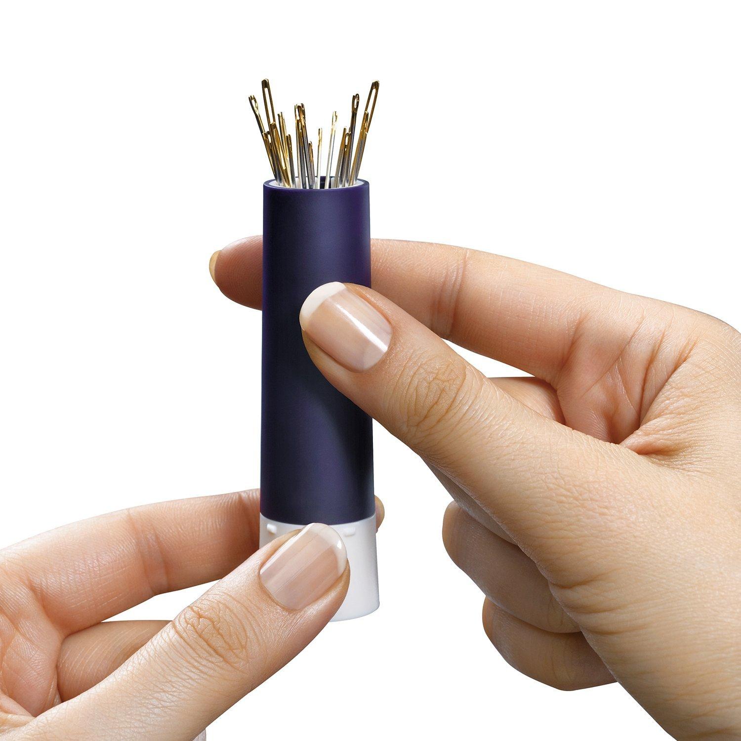 Prym Needle Twister blue plastic needle holder - British product