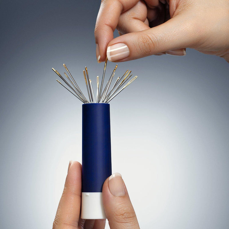 Prym Needle Twister blue plastic needle holder - British product