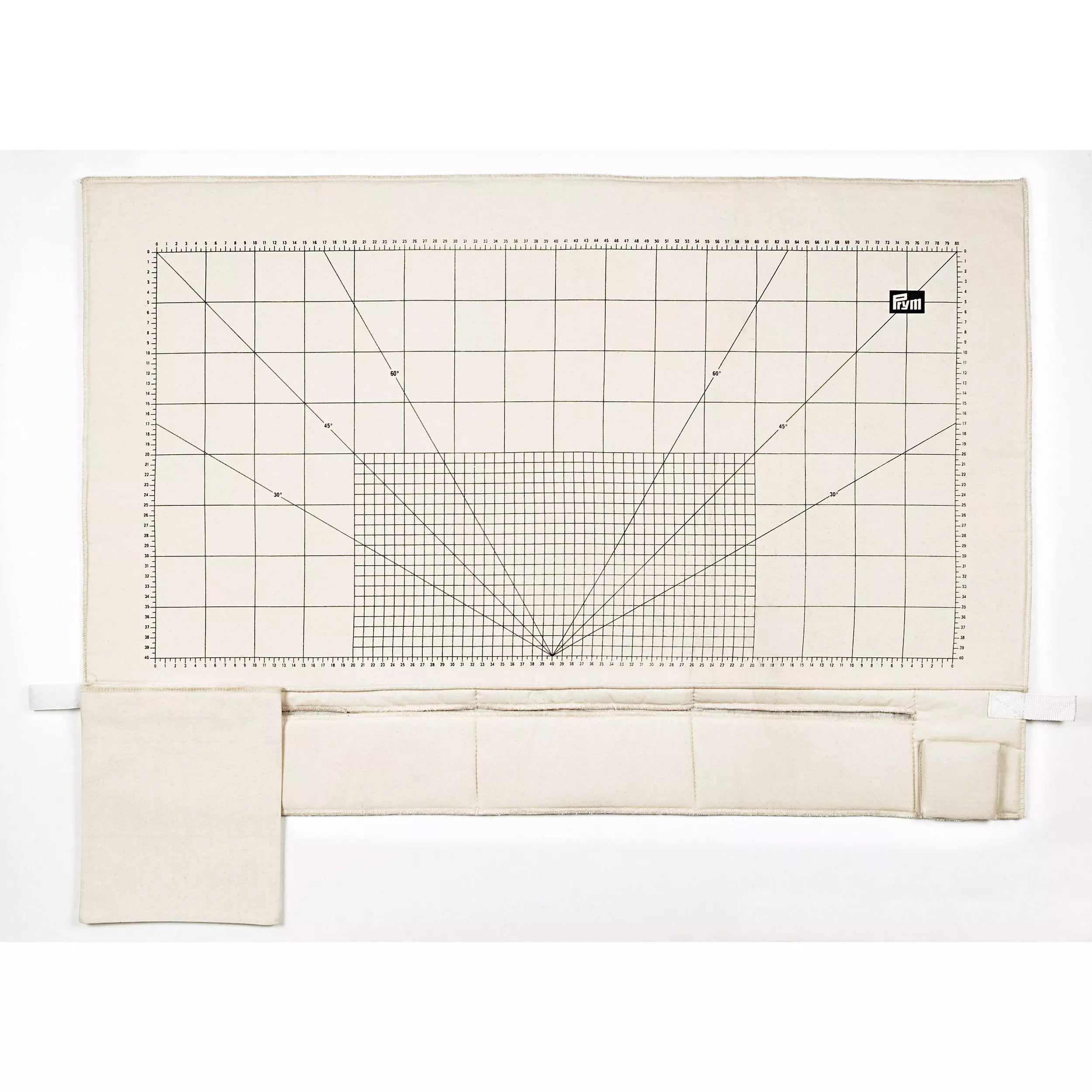 Prym ironing sheet with cm grid and pockets, UK version