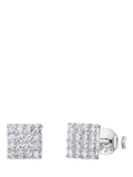 Jools by Jenny Brown square pavé set stud earrings (British brand)