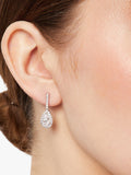 Jools by Jenny Brown cubic zirconia halo drop earrings - British product
