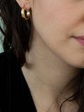 IBB 9ct yellow gold large creole hoop earrings, imported from the UK