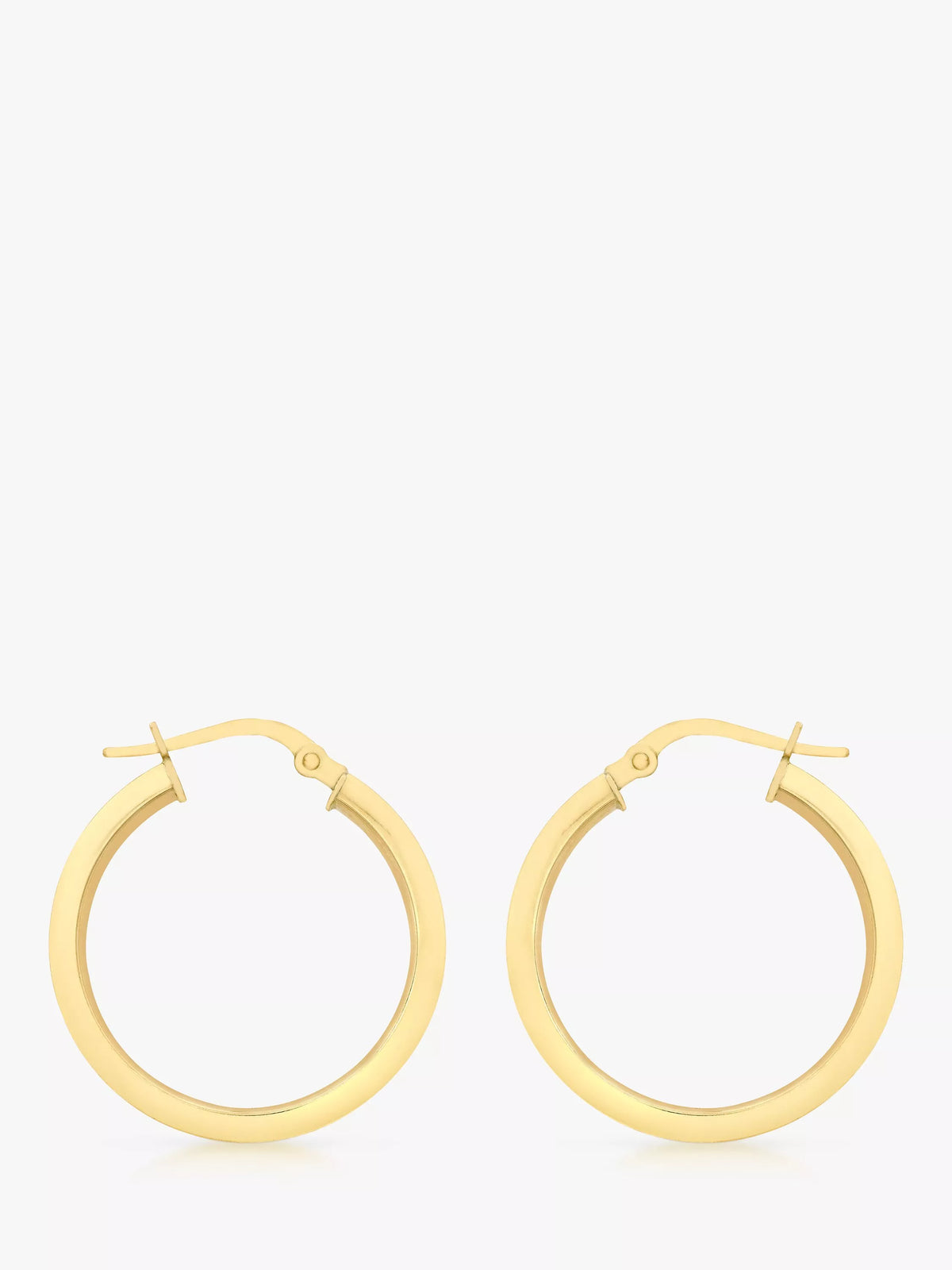 IBB 9ct yellow gold lever hoop earrings, imported from the UK